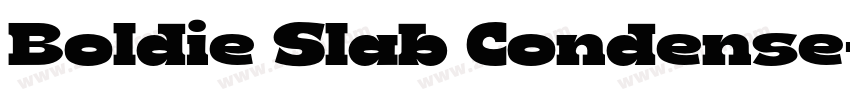 Boldie Slab Condense字体转换